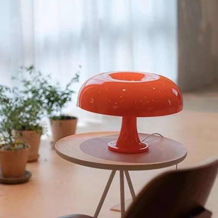 Cross-border Explosions Mushroom Table Lamp Nordic Denmark Bedside Lamp Creative Homestay Decorative Atmosphere Lamp Bedroom Cream Night Lamp