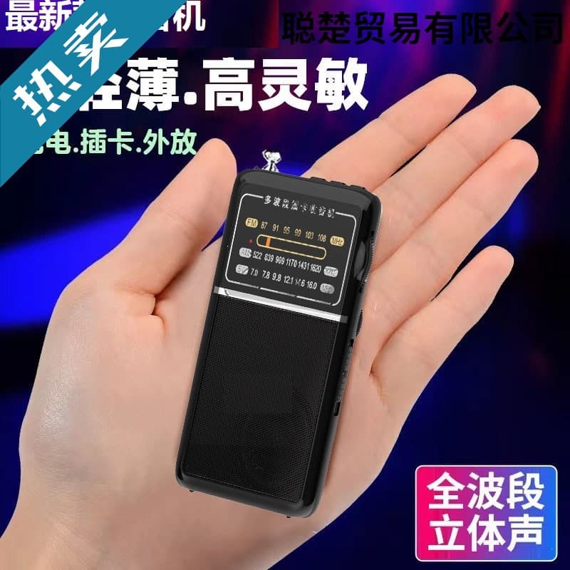 Full-band Satellite Digital Portable Small Radio for Seniors, New Product with Charging, FM, Wholesale