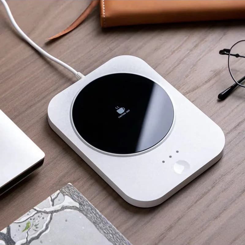 Cross-border new intelligent constant temperature coaster three-speed temperature adjustment USB plug electric heating insulation warm coaster gift wholesale