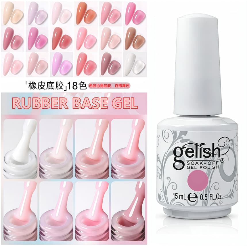 Manicure Two-in-One Rubber Base Color Gelish Rubber Base Nail Polish Gel Popular Whitening Set