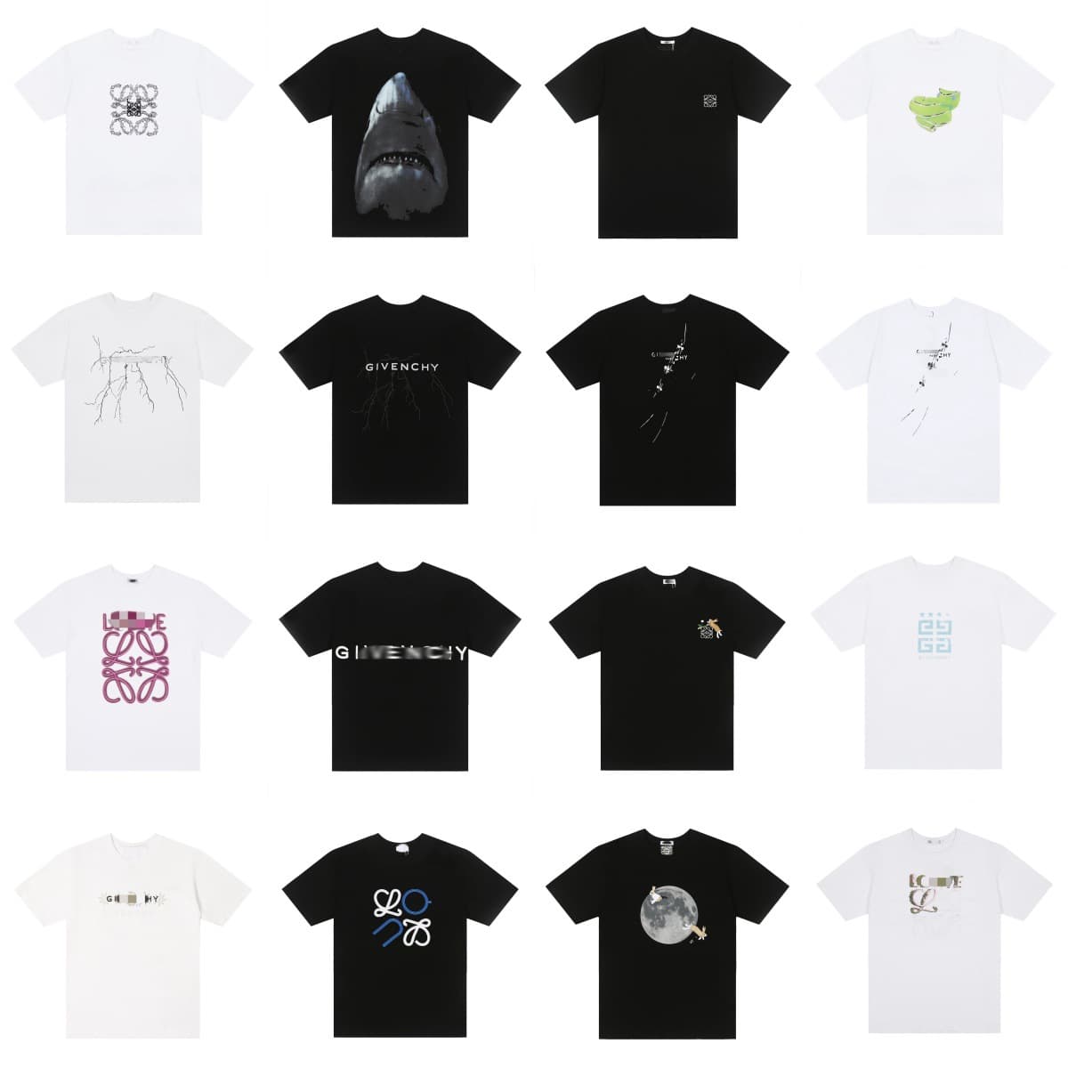 Cross-border LuoJia High-Quality Embroidered Logo Loose Short-Sleeve Unisex Casual Fashion Versatile T-Shirt Streetwear
