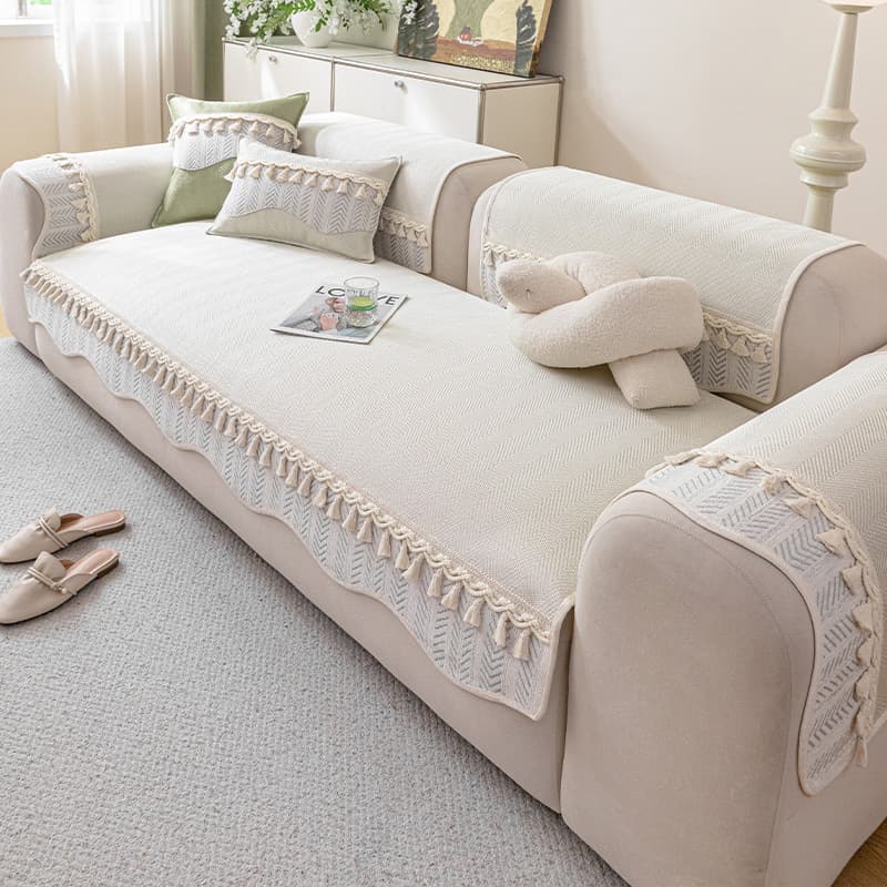 High-end sofa cushion summer sofa cover new anti-slip sofa cover cloth cool silk sofa cover sofa cushion