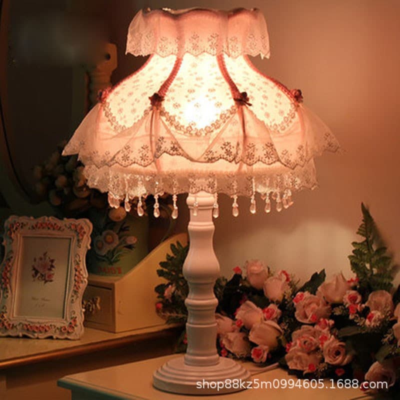 Internet celebrity desk lamp bedroom bedside lamp Douyin girl princess room romantic and warm dimmable remote control wedding room gift