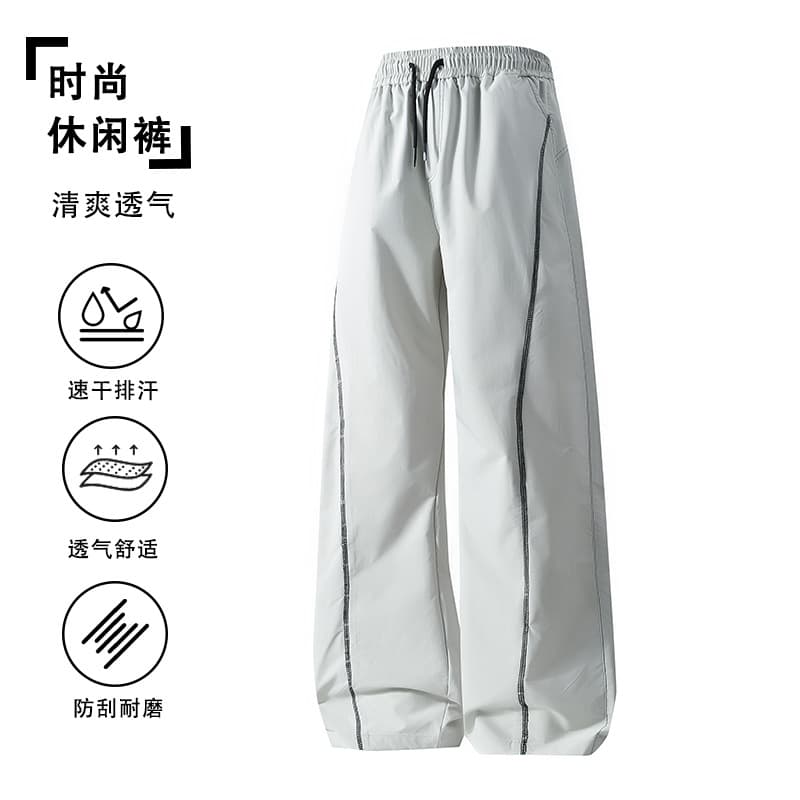 Women's Gray Quick-Dry Sports Pants 2026 New Summer Outdoor Paratrooper Pants Thin Softshell Pants Sun Protection Hiking Trousers