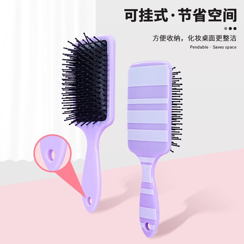 Cross-border New Amazon Leopard Print Hair Cushion Comb Massage Comb Detangling Square Comb Cartoon Animal Plastic Comb