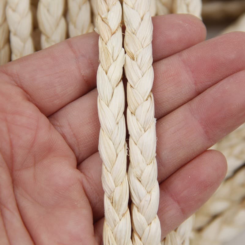 Handwoven Corn Husk Three-Strand Braid, Craft Braid, Artisan Weaving Raw Material, Factory Wholesale