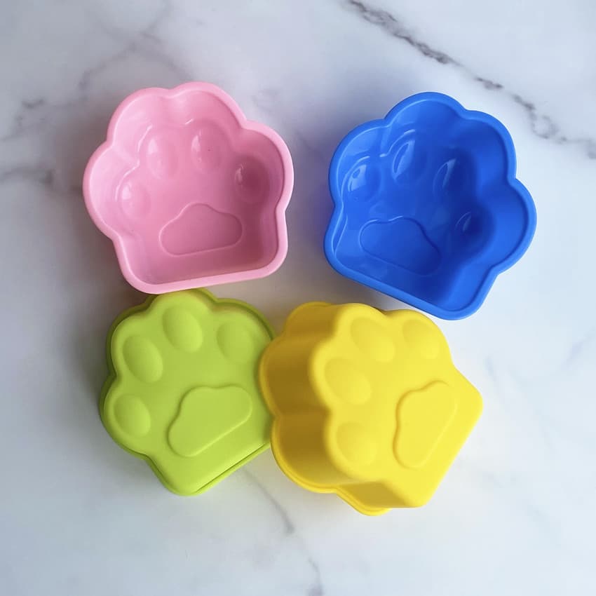 Factory Direct Silicone Cake Mold 3.5 Inch Cat Paw Pudding Jelly DIY Dessert Bread Mold