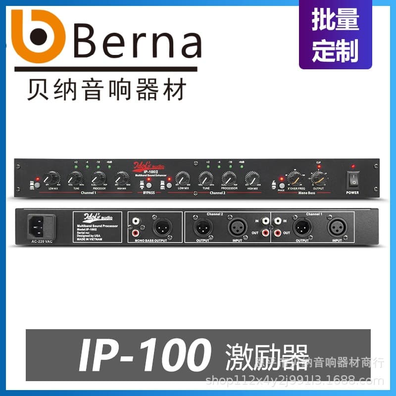 Professional Audio Booster Audio Processor Equalizer Sound Equipment IP100 Audio Amplifier Audio Enhancer Sound System