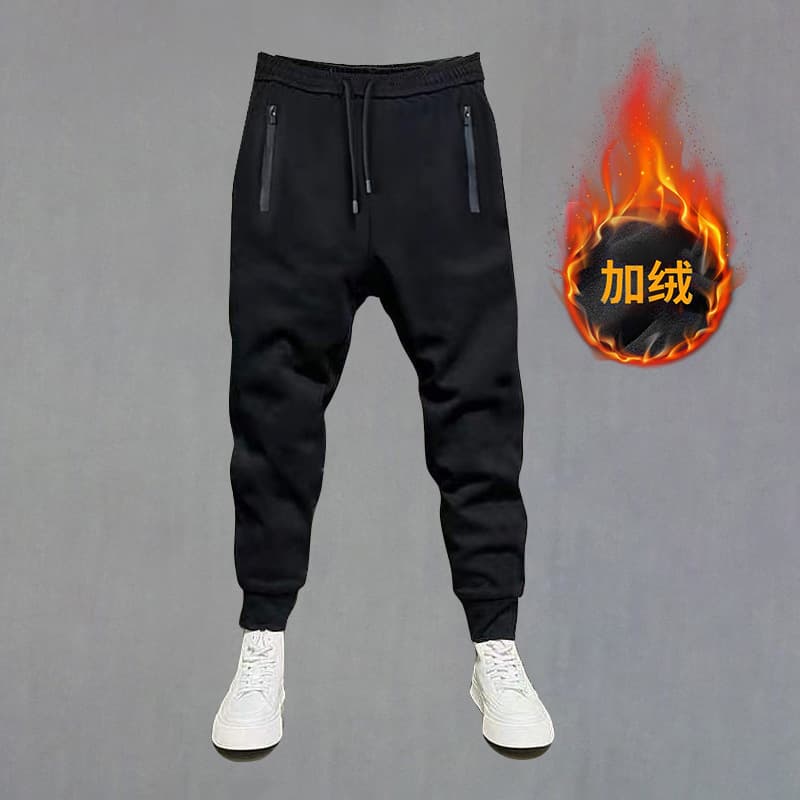 DK2001R-DK2042R Extra Large Size 400 Jin Sports Cotton Collection, Plus Size Non-Fleece Pants for Men, Autumn/Winter