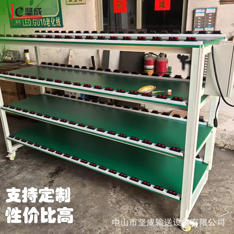 Factory Impact-Resistant Aging Rack, Mobile Four-Layer Cost-Effective Test Aging Rack, Wheeled Aging Cart
