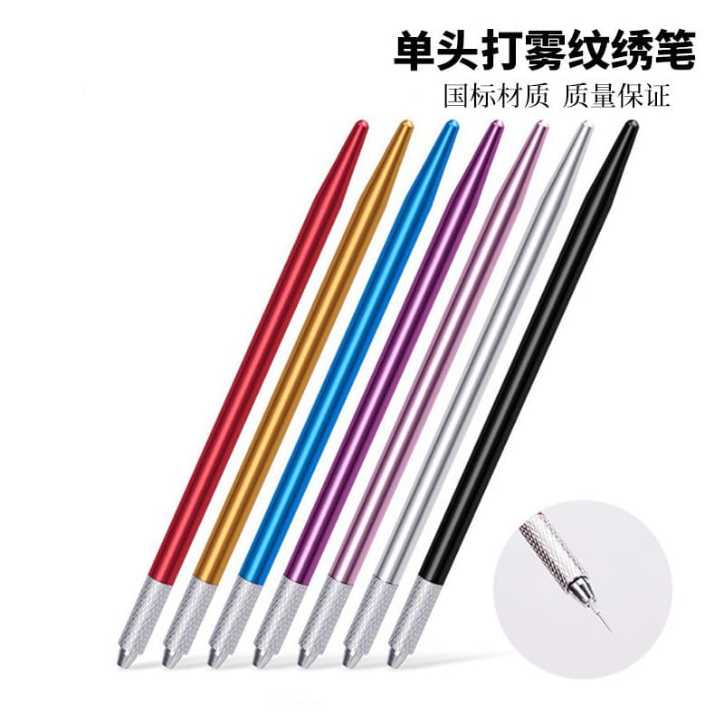 Factory Direct Single Head Mist Tattoo Pen 7 Tattoo Eyebrow Pen Korean Metal Tattoo Hand Pen