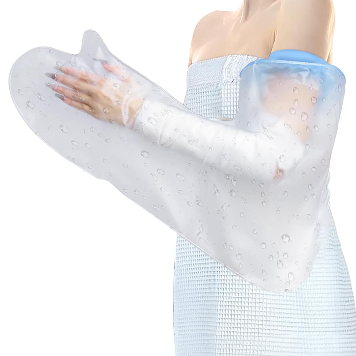Silicone adult long arm bath and shower waterproof cover Adult Arm cast Cover for orthopedic injuries