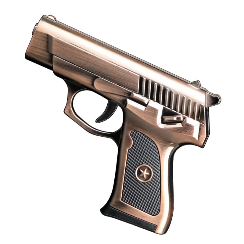 Creative Fun Gun-Shaped Direct Torch Lighter Red Flame Lighter Factory Direct Sale Creative Windproof Lighter Wholesale