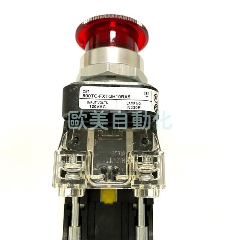 A089* AB Rockwell Allen-Bradley Emergency Stop 800TC-FXTQH10RA5 120V With