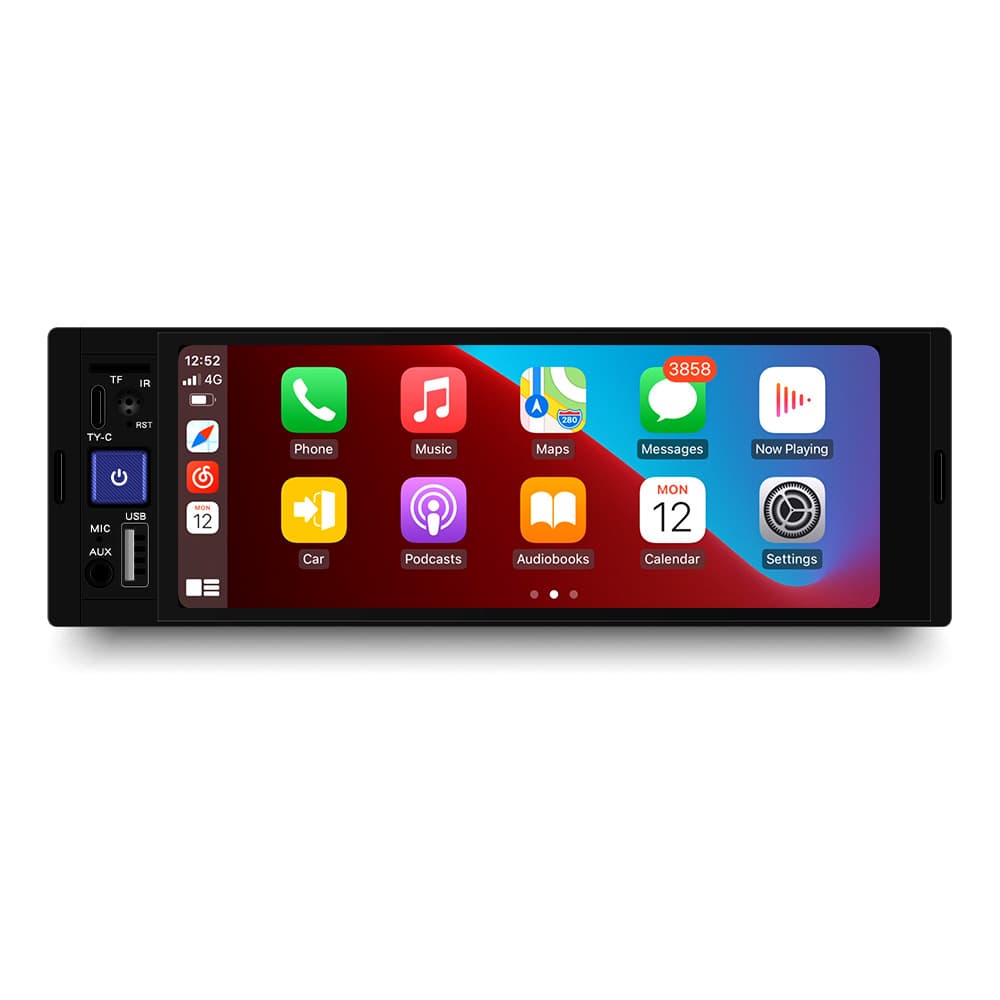 Single-DIN 6.86-inch Car MP5 Music Player HD Backup Camera All-in-One Wired/Wireless CarPlay