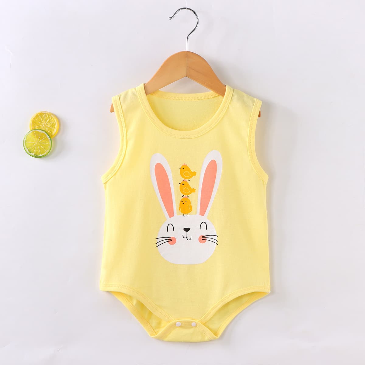Summer Thin Cotton Baby Bodysuit Protector Vest Unisex Newborn Clothes No Sleeve Belly Guard Overall Suit for Babies