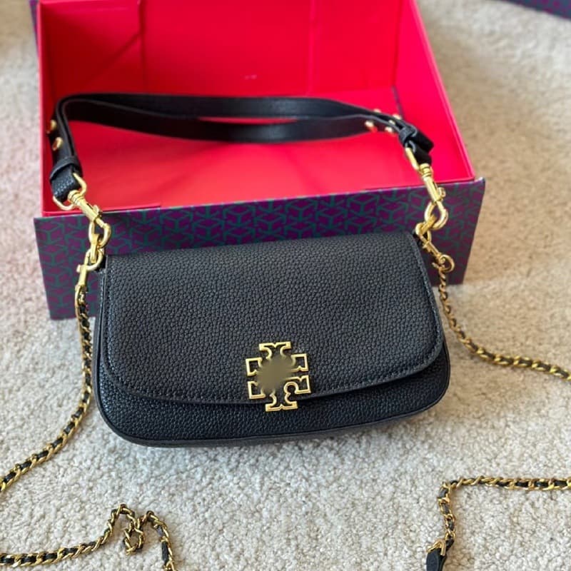 New Foreign Trade Model Tb Baguette Underarm Bag Mini Shoulder Crossbody Women's Bag Britten Trendy Metal Chain Bag