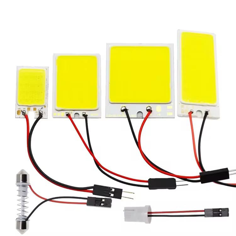 Car COB Dome Light 18 24 26 48 LED Reading Light Flat Ceiling Light Trunk Cargo Light