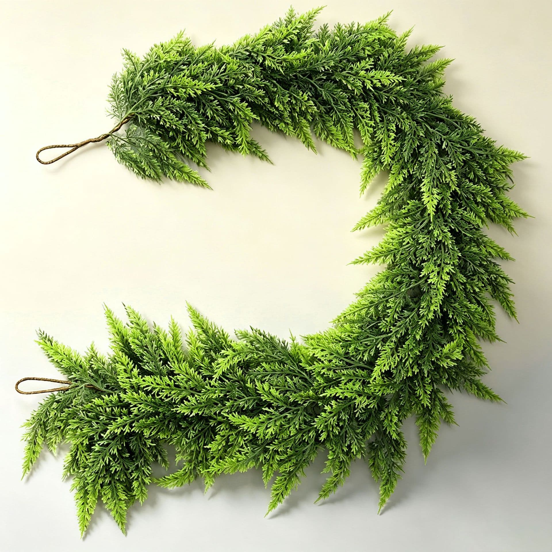 Simulated green plant Christmas craft Thuja leaves Christmas decoration DIY pine leaves cypress leaves pine branches Christmas pine needles