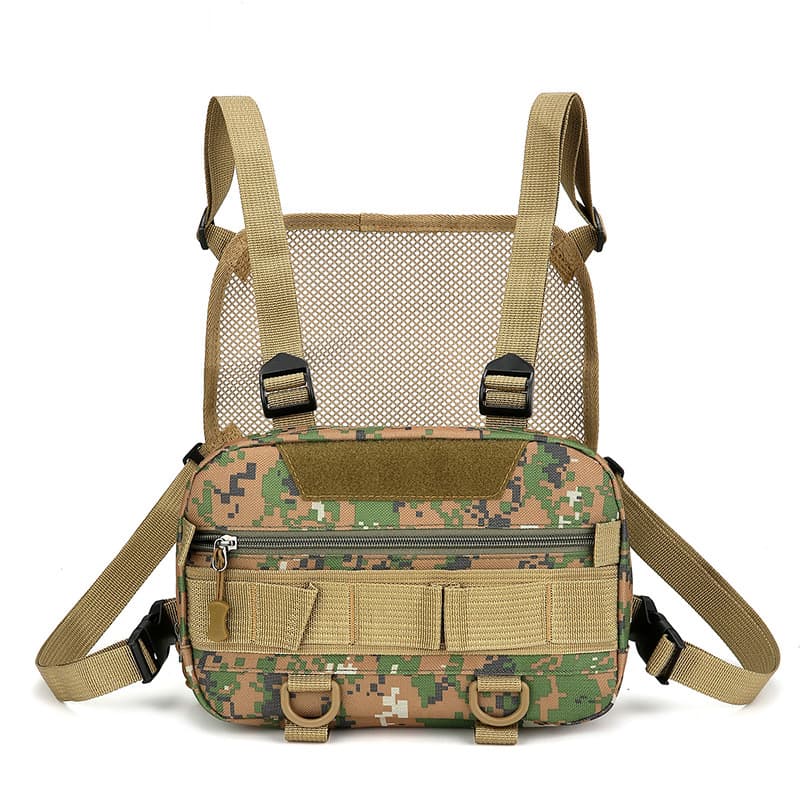 2026 New Outdoor Sports Running Chest Bag Oxford Cloth Cycling Vest Backpack Streetwear Trendy Small Bag