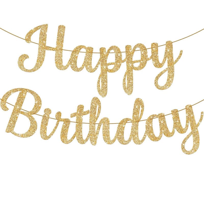 Baby's 1st Birthday Party Decoration Happy Birthday Letter Banner Flag