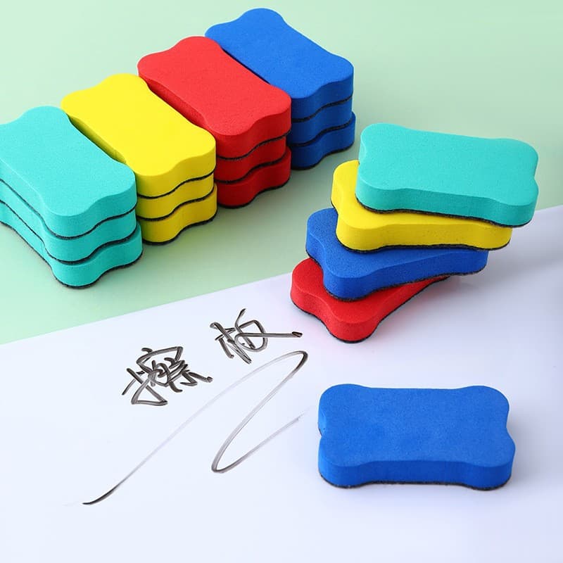 Wholesale Cartoon Bone Board Eraser Children's Non-Magnetic Whiteboard Eraser Sponge Board Eraser Blackboard Eraser Creative Convenient Drawing Board Eraser