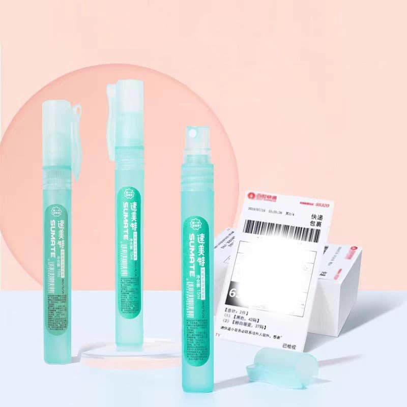 Thermal Paper Correction Fluid Express Coding Pen, Parcel Slip Coating Graffiti Tool for Trace-Free Word Removal and Personal Protection