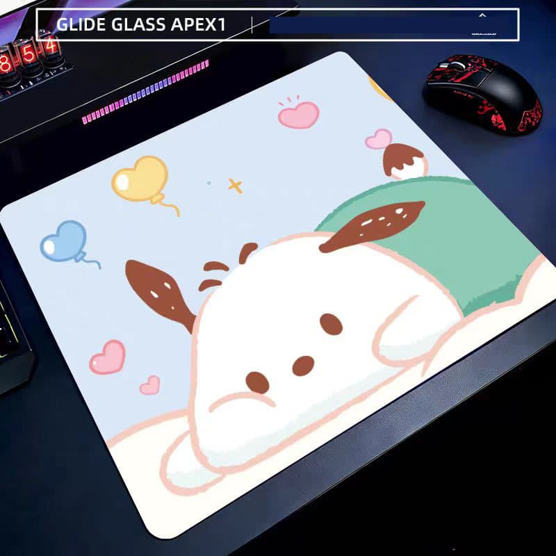 Gaming eSports FPS Mouse Pad, Extra Large Office Computer Desk Pad, Micro-Etched Tempered Glass Mouse Pad