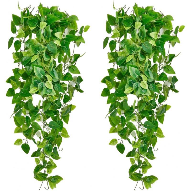 Artificial Hanging Simulation Plant Vine for Home Bedroom Living Room Aesthetic Kitchen Office Wall Patio Books