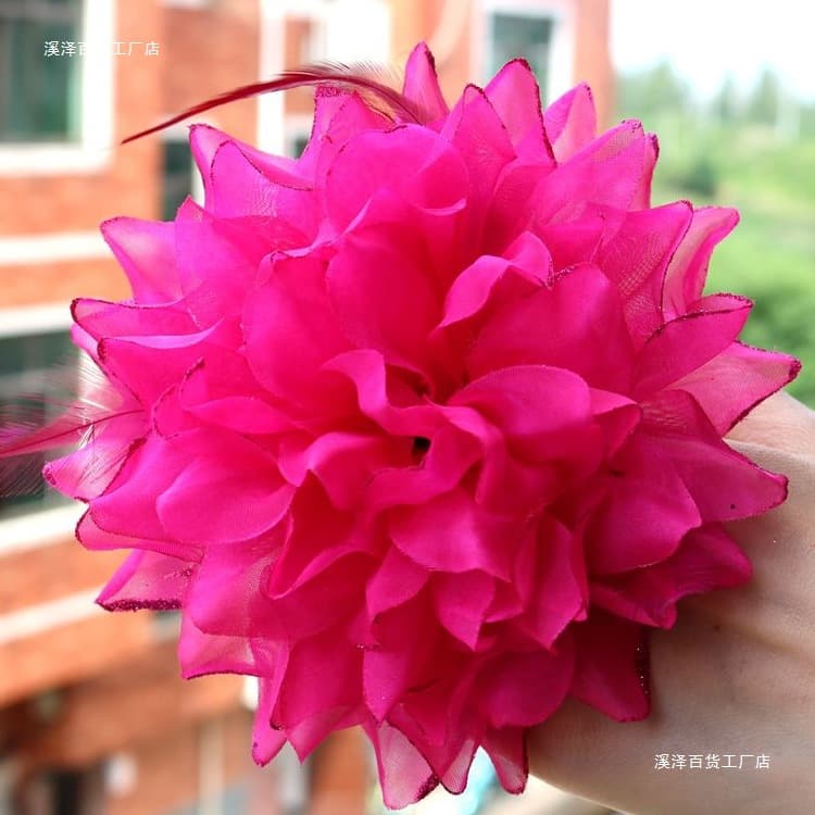 Children's Dance Headpiece Hand Flower Kindergarten Wrist Flower Bride Bridesmaid Sisters Props Wristband Performance Show Supplies