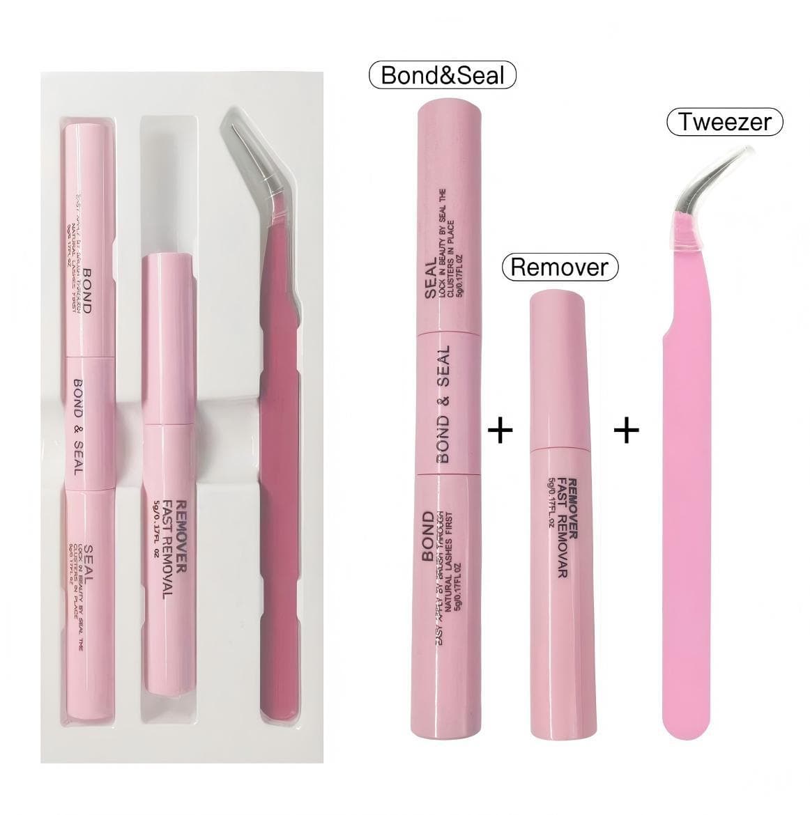 Eyelash Glue Kit Bond and Seal + Lash Remover