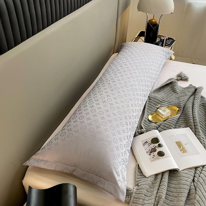 Wholesale Summer Light Luxury Waterproof Anti-Sweat Double Pillowcase 1.2/1.5/1.8m Couples Pillowcase Extended Pillow Core
