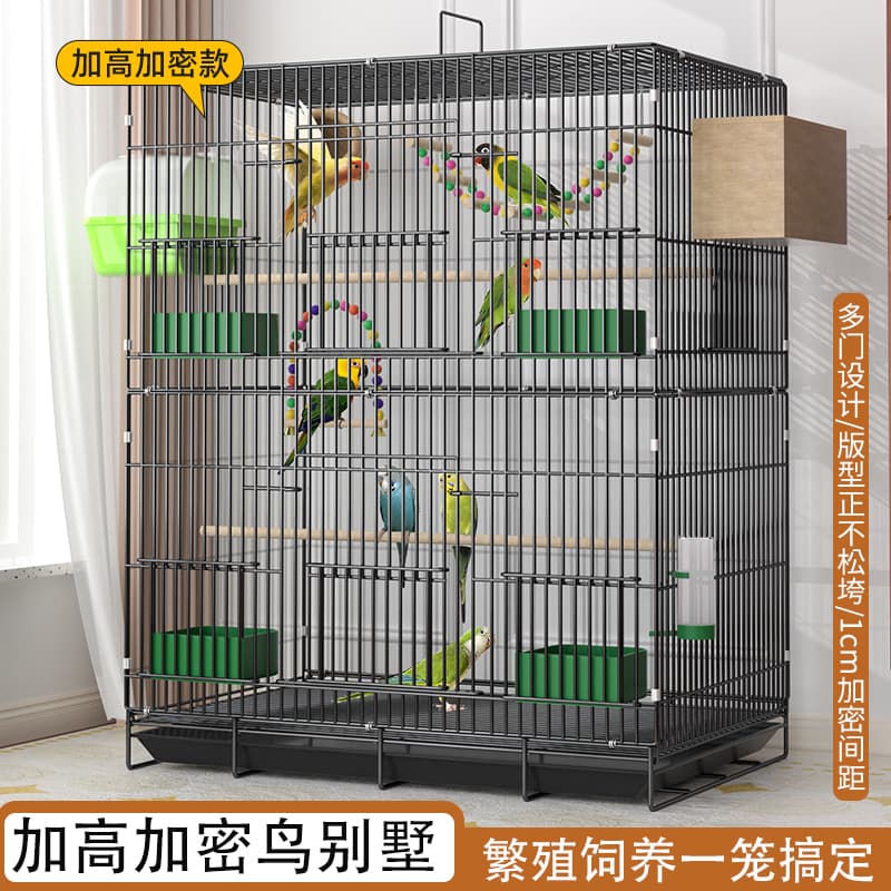 Extra Large Home Bird Cage Bird Villa for Myna, Cockatiel, Lovebird, Pigeon, Parrot Cage Luxury Breeding Cage