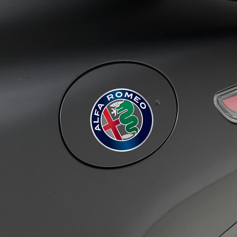 For Alfa Romeo Giulia Stelvio Car Logo Laser Body C Pillar Fuel Cap Decorative Sticker