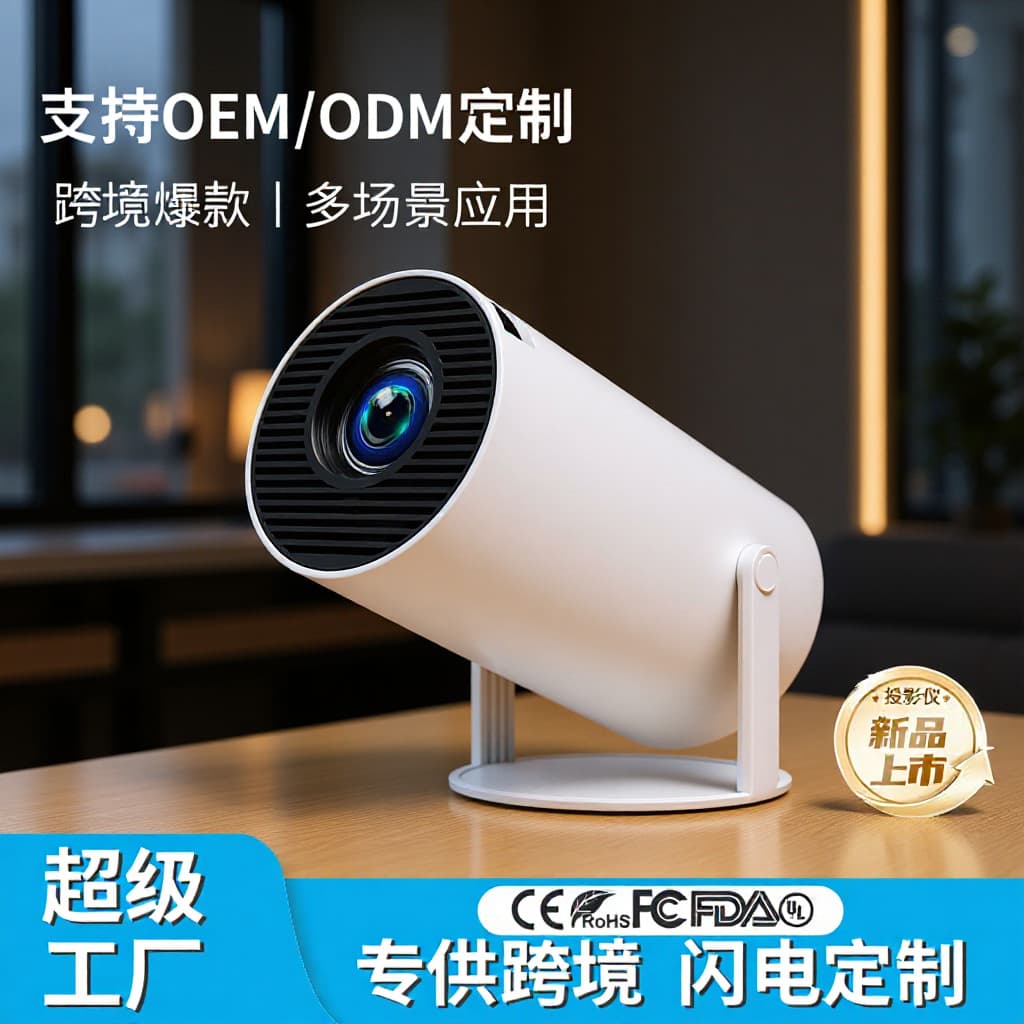 Cross-border Hot Product HY300 Projector Home Eye-Protection Mini Portable HD Projector Supports Wireless Screen Mirroring