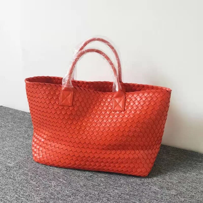 Faye Wong Woven Bag Large Capacity Tote Bag Foreign Trade Hand Woven Women's Bag Beach Bag Fashion Shopping Bag