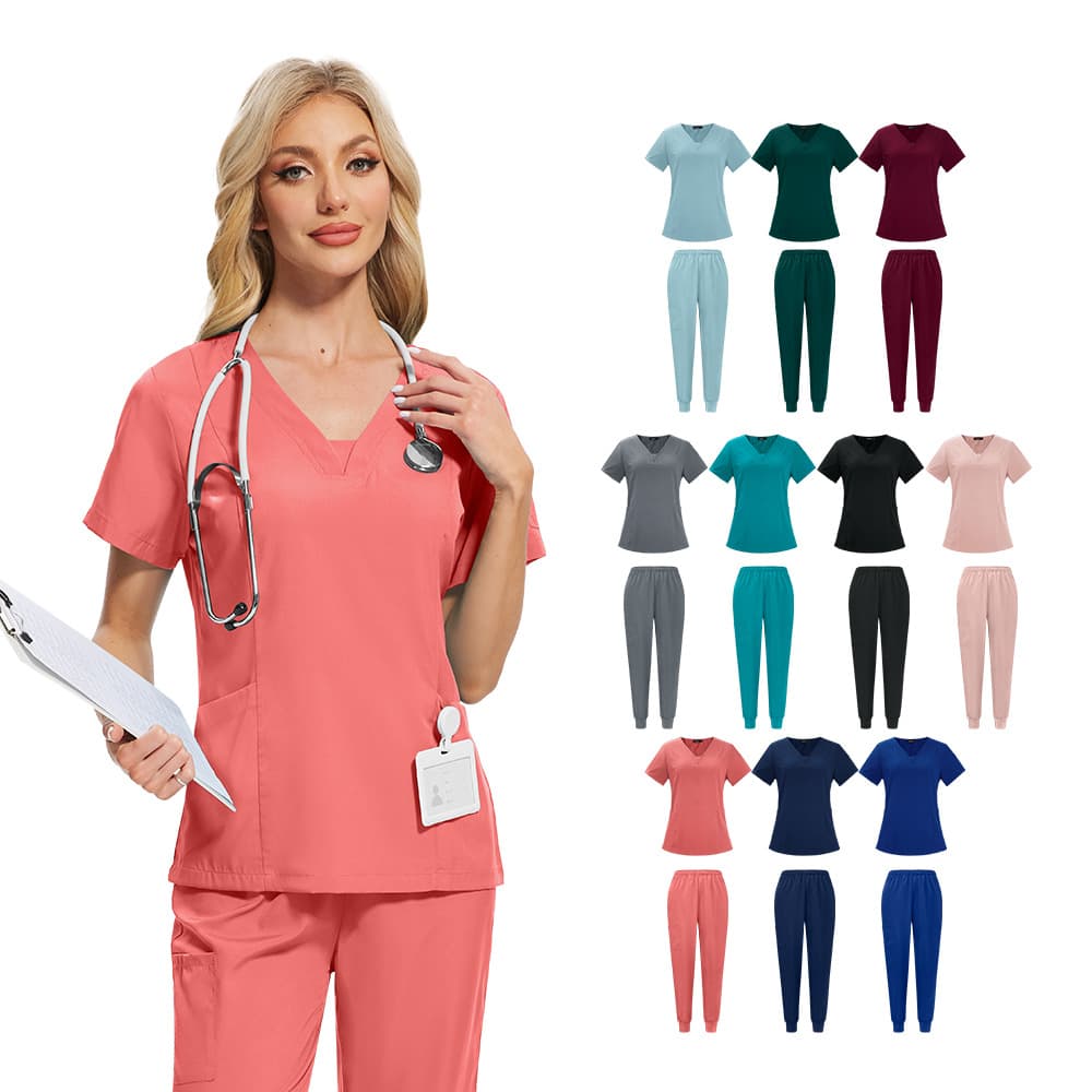 Hand Washing Clothes for Men and Women, Quick-Drying Oral Nurse Doctor Work Clothes, Pet Hospital Work Clothes, Short-Sleeved New Products, Hot Selling