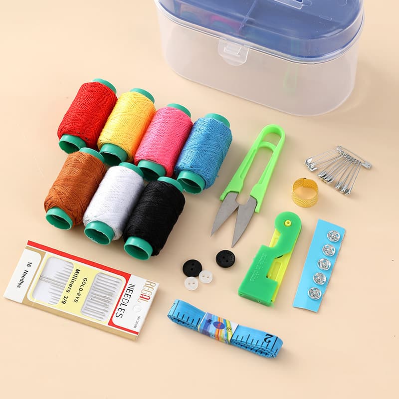 Household Korean sewing box sewing kit set portable portable needlework sewing hand sewing DIY 24-piece set