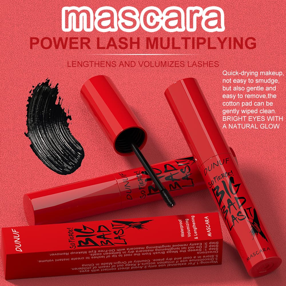 DUNUF Long-lasting Lengthening Volumizing Waterproof Curling Smudge-proof Mascara. Please note! See link disclaimer.