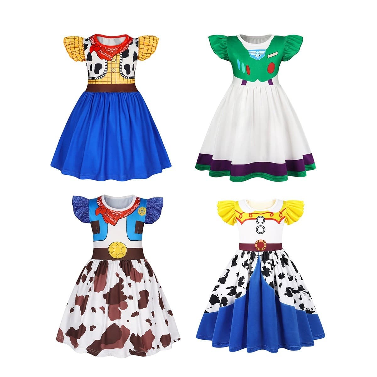 Halloween children's dress Toy Story children's Woody Tracey Buzz Lightyear Cosplay dress girls' dress