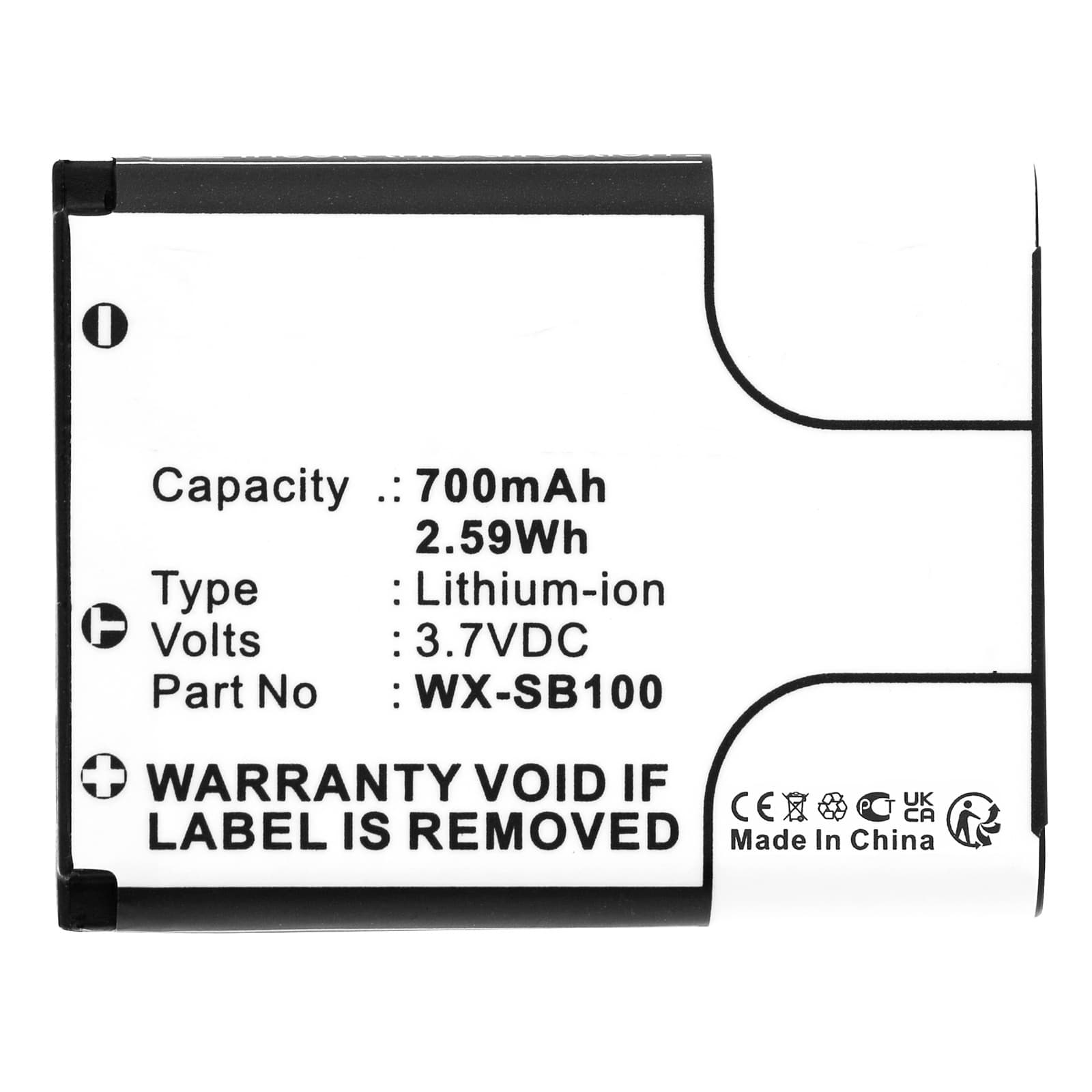 Panasonic WX-SB100 Attune II HD3 WX-CH455 WX-ST100 Battery