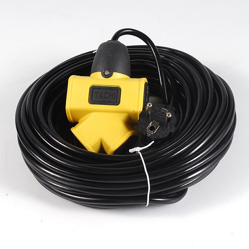 Industrial Floor Power Strip with Cable, Outdoor Extension Power Board, High-Power Flame-Retardant Socket for Construction Sites Wholesale