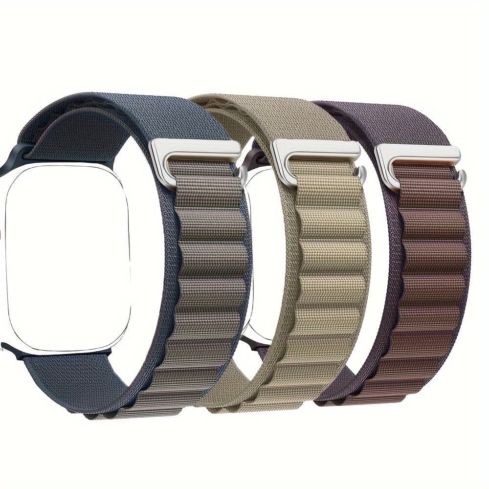 Cross-border popular model suitable for Apple watch strap iwatch10/98 generation alpine c-buckle nylon loop strap manufacturer