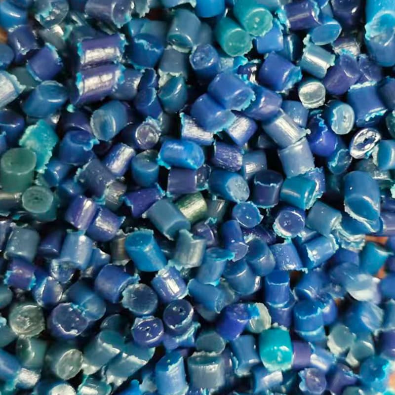 Factory Supply Various Colors Blown Film High-Pressure PE Recycled Granules, Mixed Color Polyethylene Plastic Granules, Variegated Material