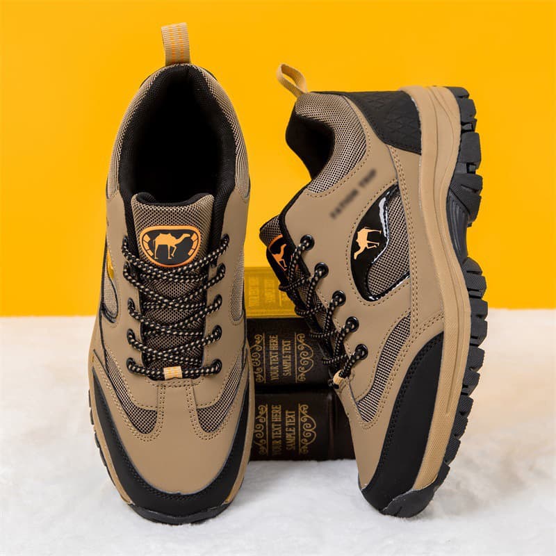 Outdoor Hiking Shoes Men Large Size Mesh Walking Shoes Sports Dad Shoes Middle-aged Fitness Walking Shoes Cross-border Men's Shoes