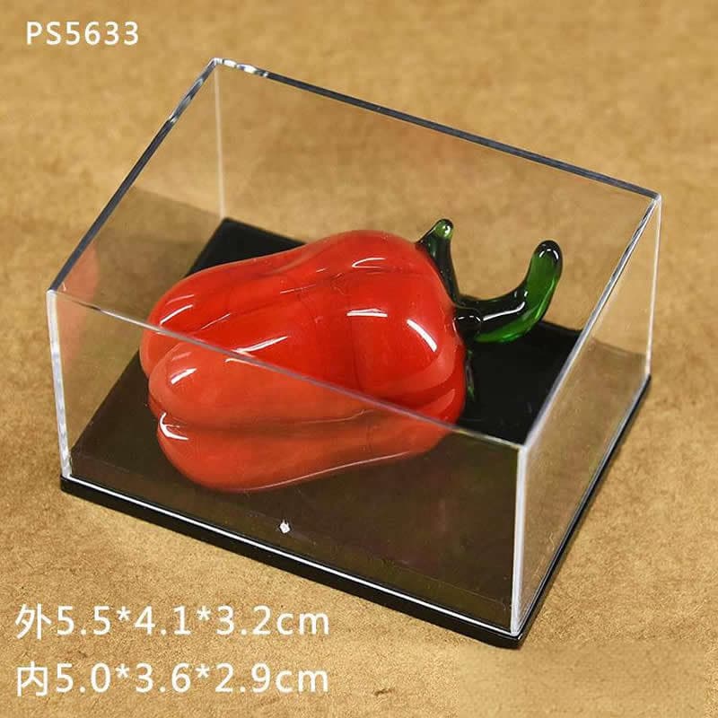 Rectangular Clear Box, Display Box, Mineral Specimen Box, Natural Crystal Display Case, Seashell Storage Box