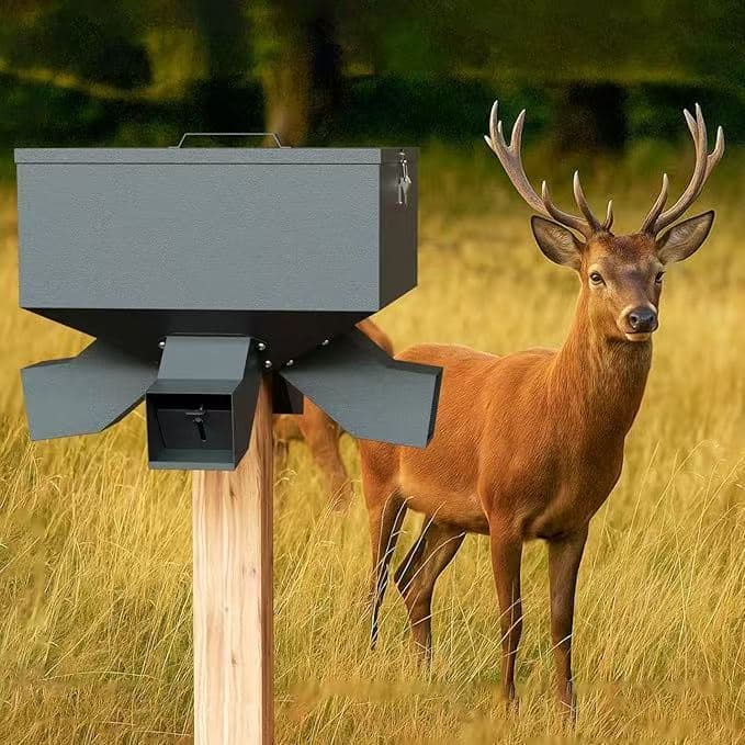 New Cross-Border Outdoor Large Capacity Deer Feed Box Metal Animal Feeder Multi-Function Animal Feeding Device