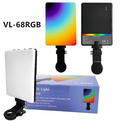 Clip Pocket Light Photography Light RGB Fill Light RGB Color Atmosphere Light Phone Fill Light Phone Photo Fill Light