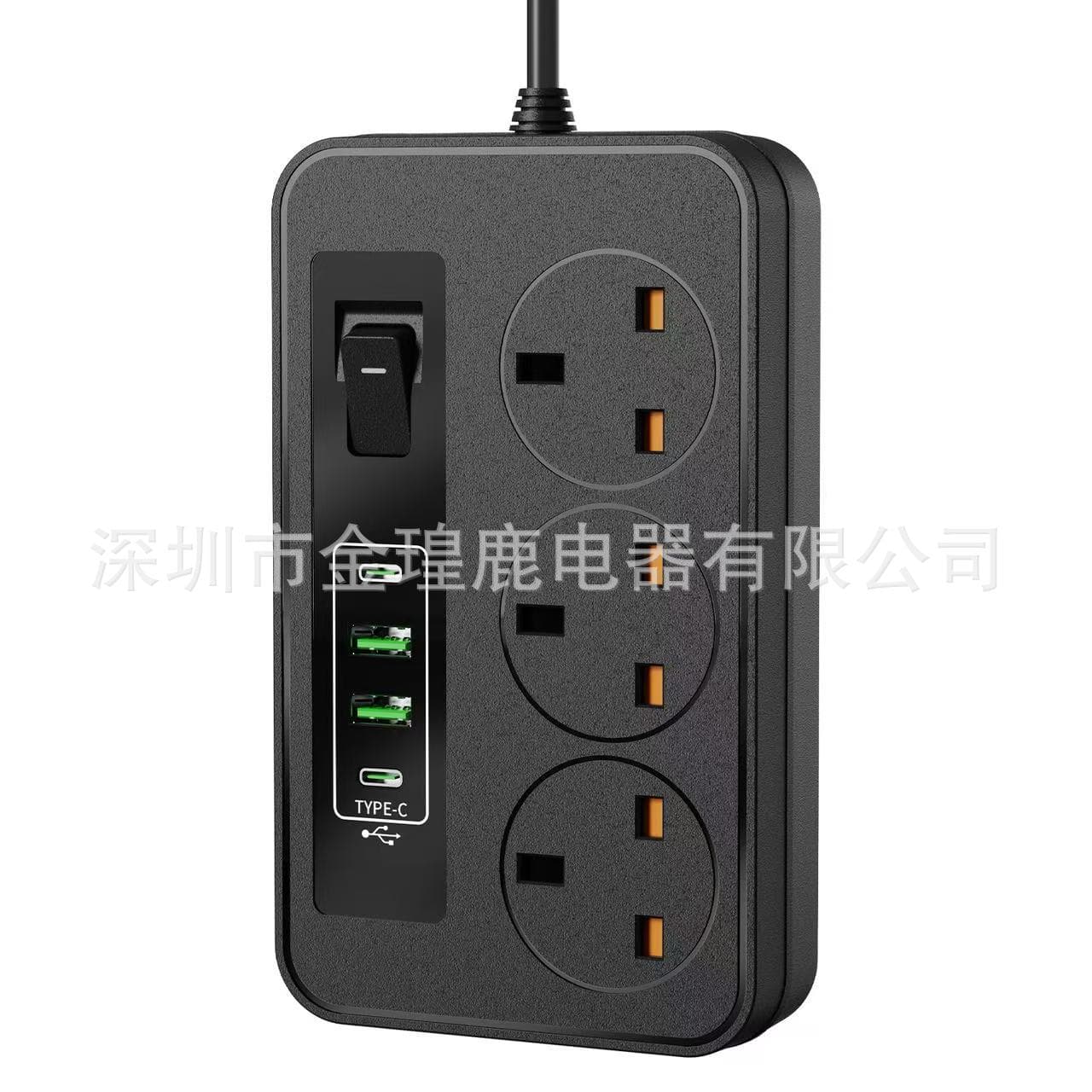 Saudi Arabia Switch Socket Yemen Iraq Power Strip Multi-Outlet Universal Adapter UK Standard Extension Cord USB
