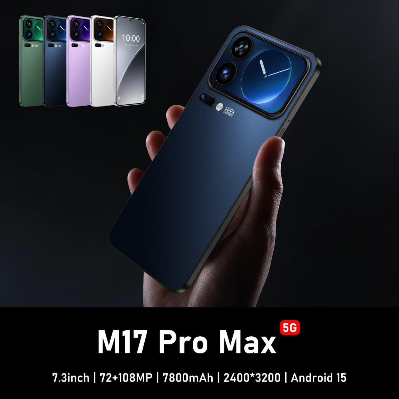 New M17 Pro Max Cross-Border Phone Large Screen 3+16G True 4G Export Smartphone Best Seller on AliExpress